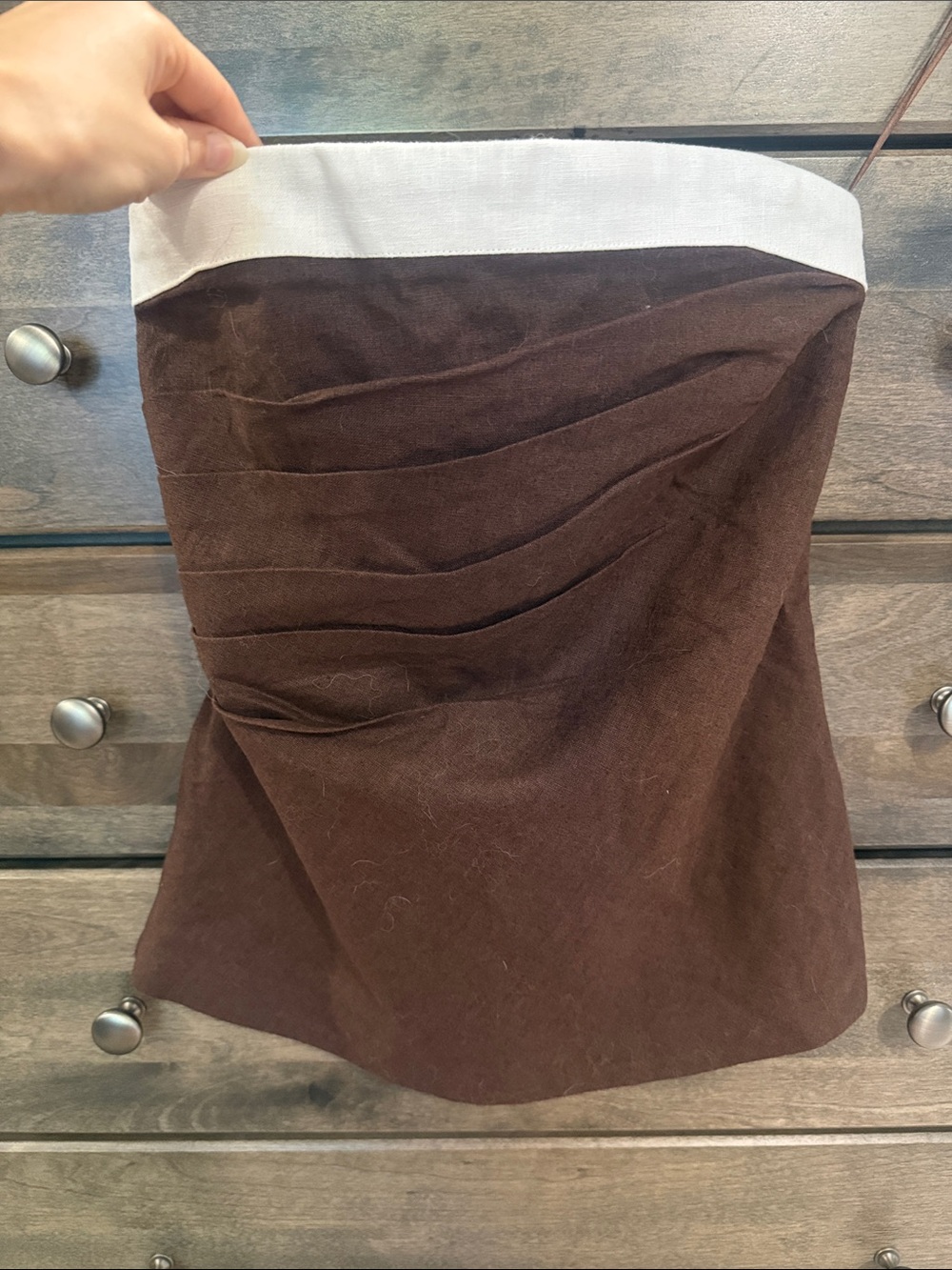 NWT Abercrombie Strapless Brown top